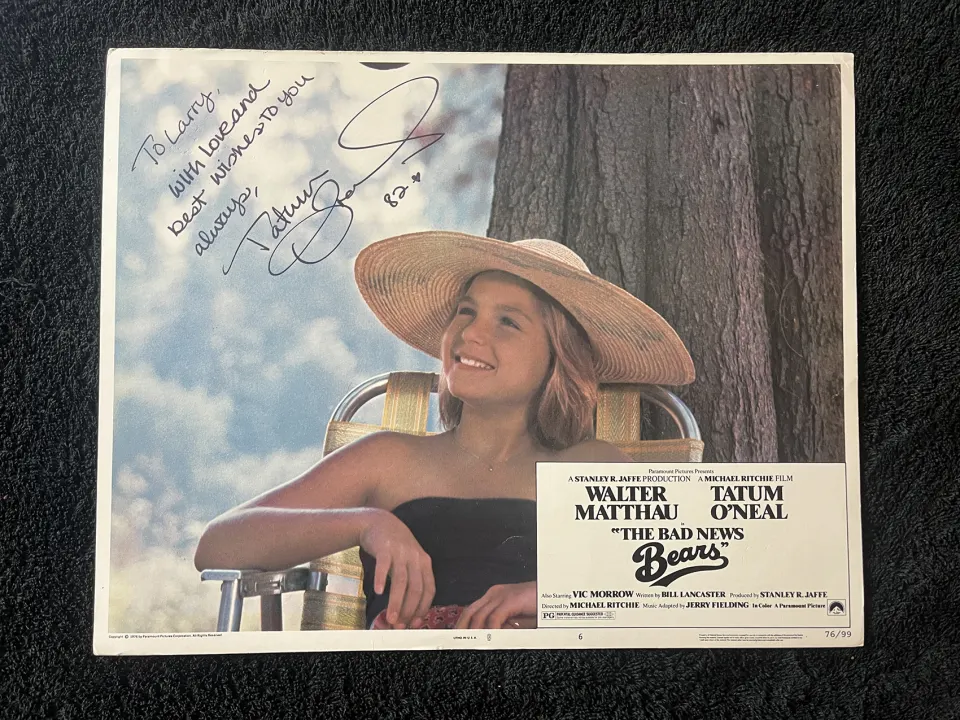 Tatum O' Neil Signed Cinema Lobby Card