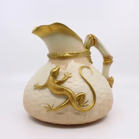 Royal Worcester Blush Pattern 1714 Lizard Jug 1930