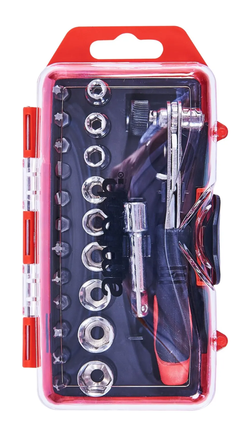 23 Piece Offset Ratchet Drive Handle Socket Set L2b