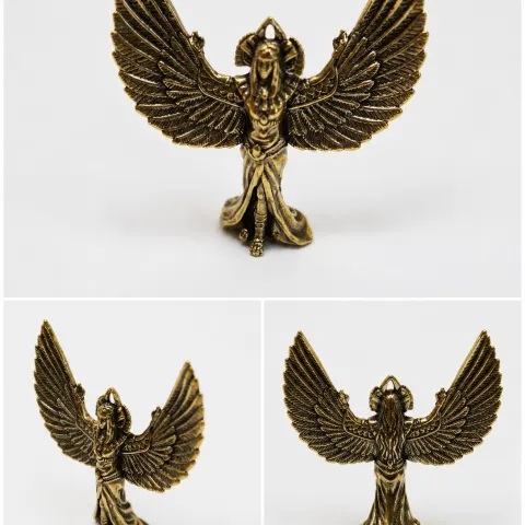 Copper Winged Goddess Figurine 5cm x 4.6cm
