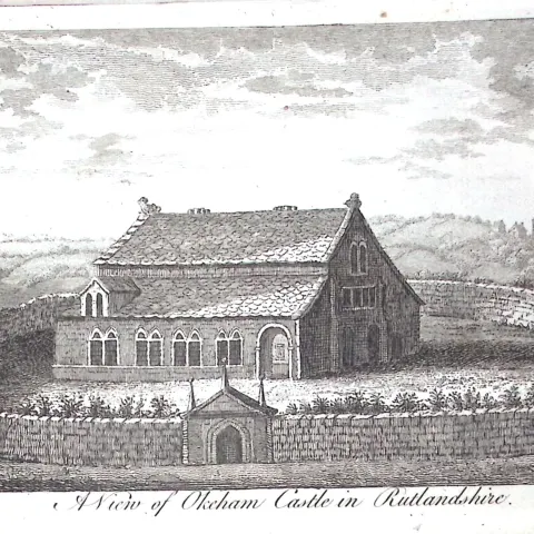 Rutland Oakham Castle Rare Georgian Copper Antique 1776 Engraving-99