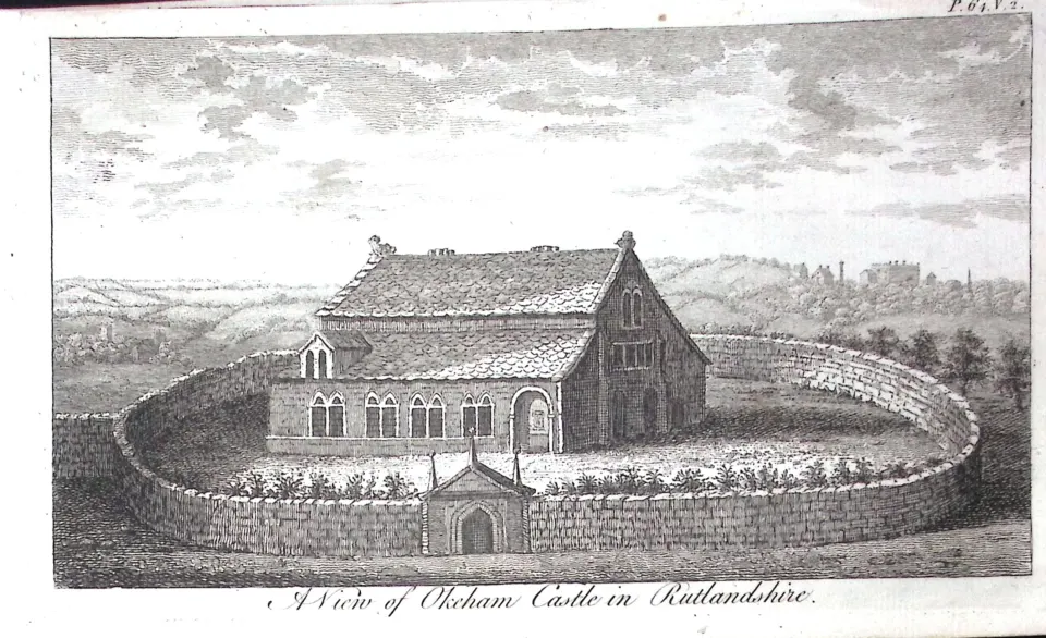 Rutland Oakham Castle Rare Georgian Copper Antique 1776 Engraving-99