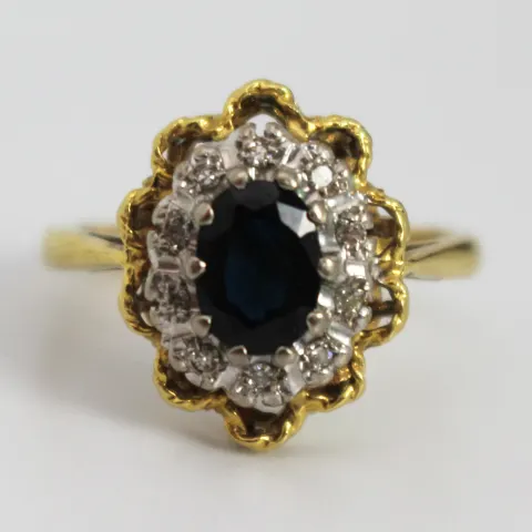 Sapphire & Diamond Ring