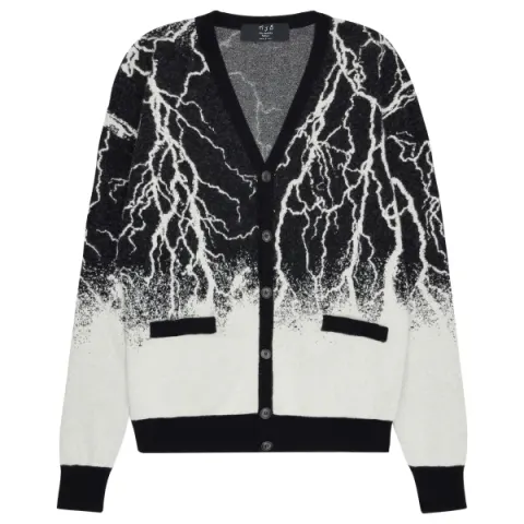 MJB Marc Jaques Burton Lightning Wool Mohair Blend Cardigan, Online Price £540, Size XS.