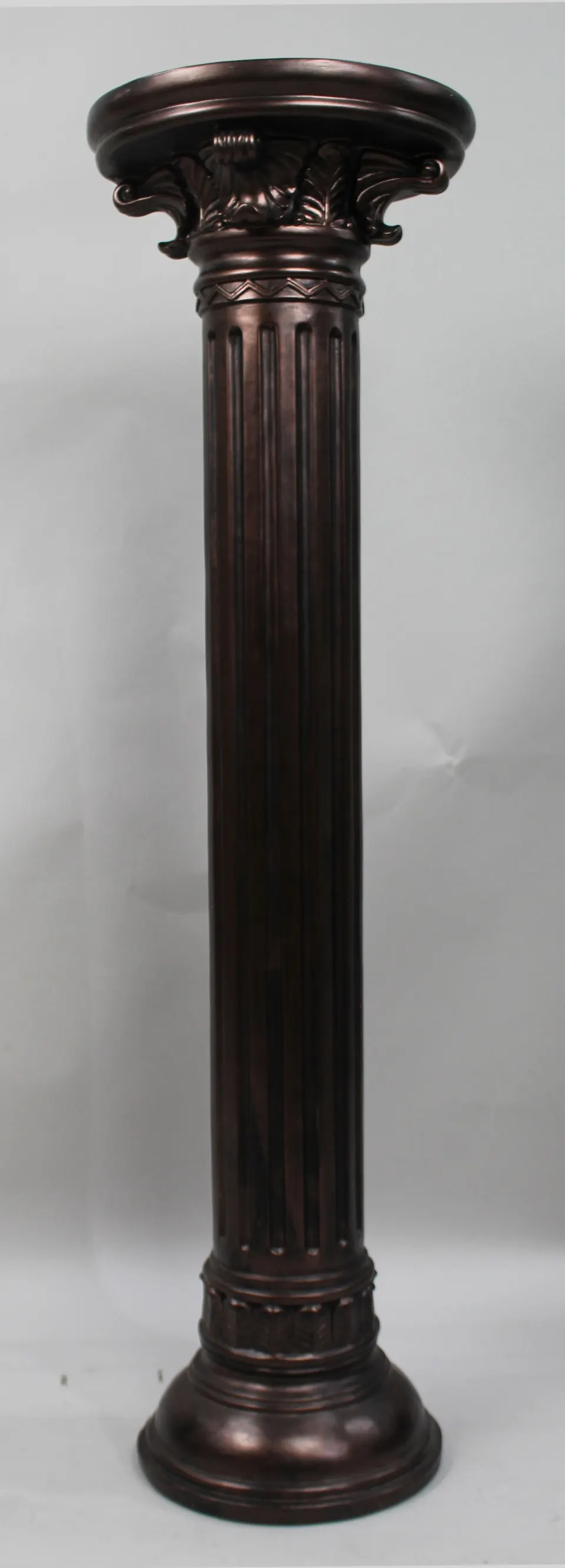 Heavy Antique Style Bronzed Pedestal Stand