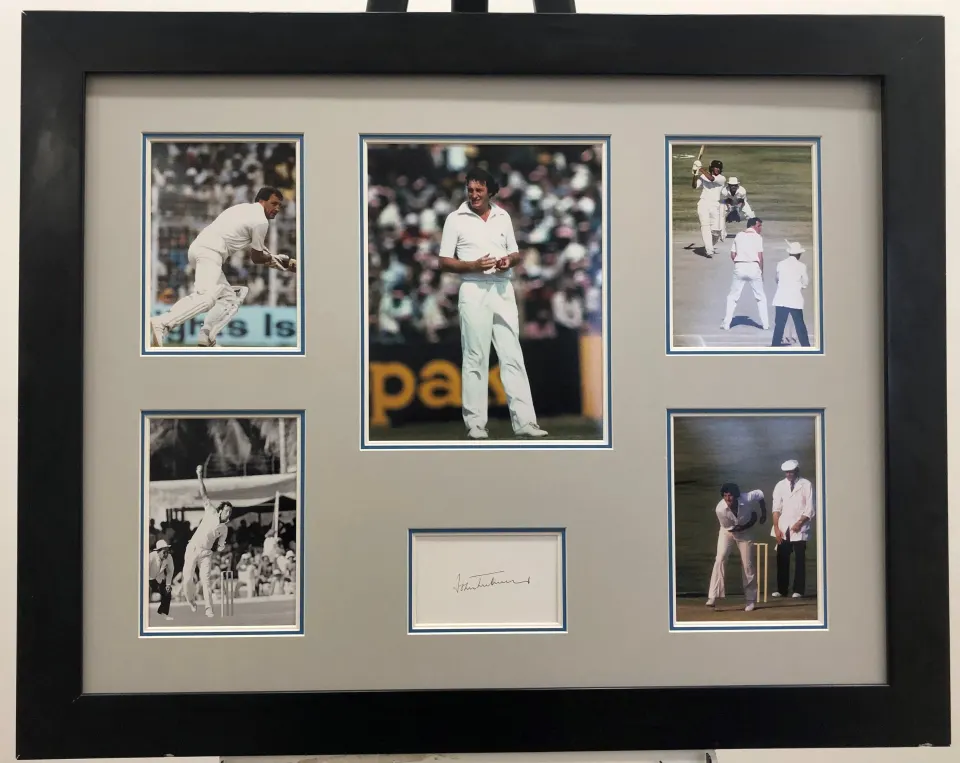 JOHN EMBUREY framed original signature presentation.