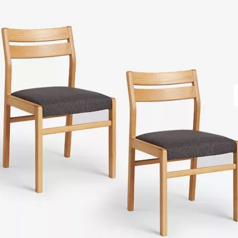 John Lewis Poise Dining Chairs, Set of 2, Natural, FSC-Certified (Ash Wood) RRP £379