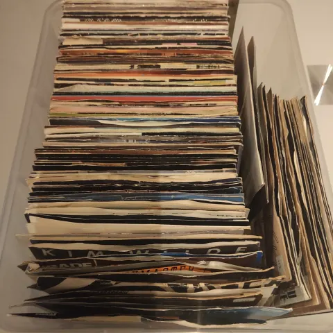A Large Collection of 7” Single Vinyl Records Approximately 140