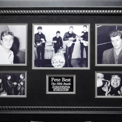 PETE BEST original signature presentation