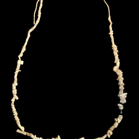 Ancient Egyptian Restrung Shell Bead Necklace Antiquities Interest