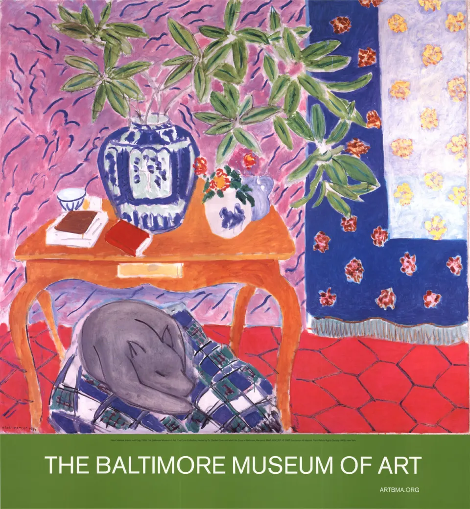 Henri Matisse "Interior With Dog' 2005