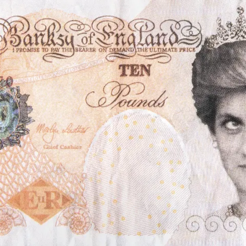 ​Banksy Authentic Di-faced Tenner £10 Note 2004 w/COA (#0606)​