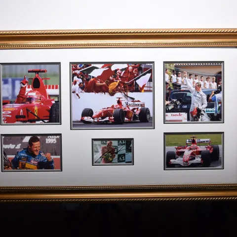 MICHAEL SCHUMACHER original signature presentation.