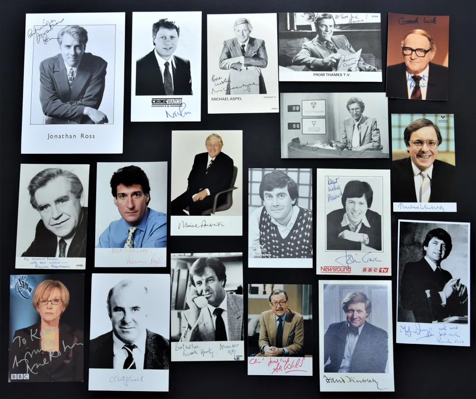 TV CHAT/SHOW PRESENTERS Original signatures