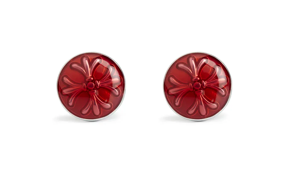 Red Enamel Cross Cufflink - Unboxed x 5