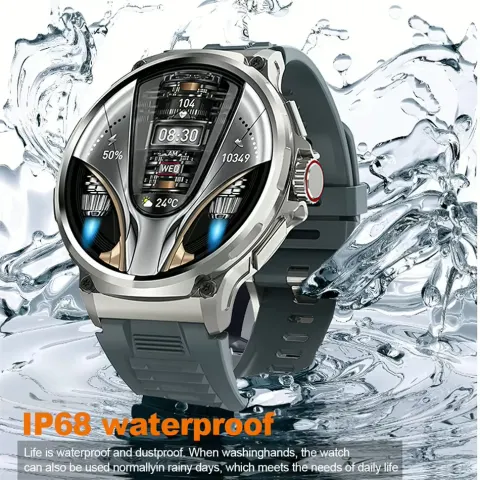 Men GPS Track Smart Watch 1.85 Inch Ultra HD AMOLED Screen 710 Mah Battery Bluetooth Call Smartwatch