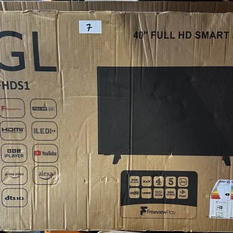 EGL 40" Full HD Smart LED TV. RRP £200 - GRADE U