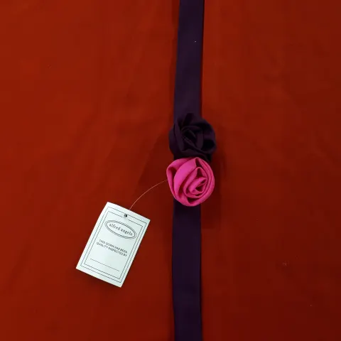 Satin designer belt