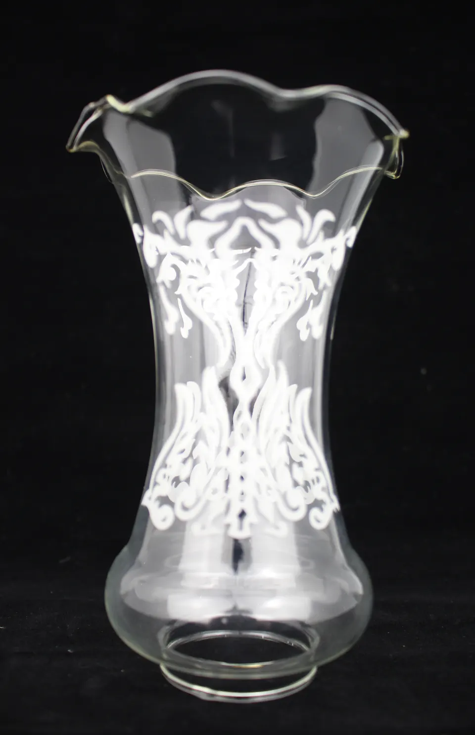 Vintage Acid Etched Glass Shade