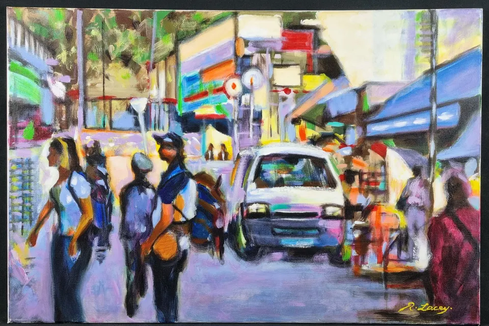 Original Oil On Canvas By R. Lacy