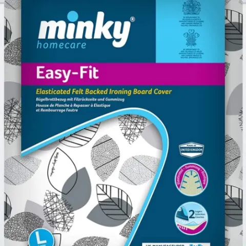 Minky Easy Fit Extra-Wide Ironing Board Cover, 122 x 43 cm