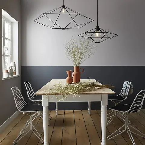 GoodHome Heyka Black Pendant ceiling light, (Dia)610mm RRP £29.99