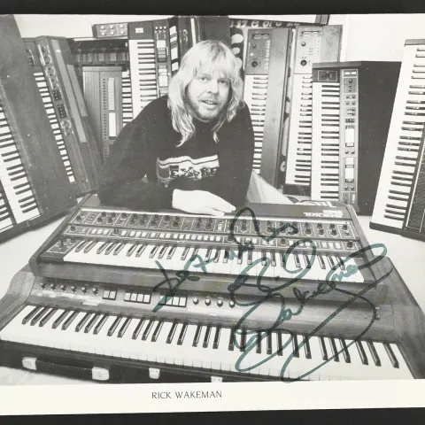 RICK WAKEMAN Original signature