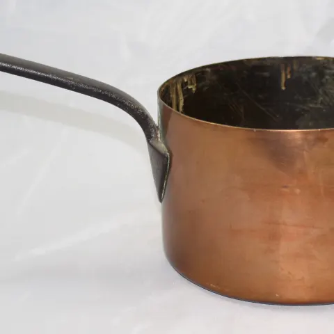 Large Antique Early 19th c. Copper Saucepan