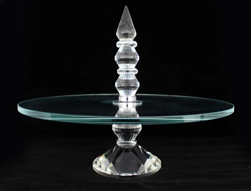 Crystal Display Stand Cake Plate