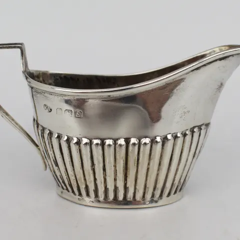 Solid Silver Cream Jug  Birmingham 1917