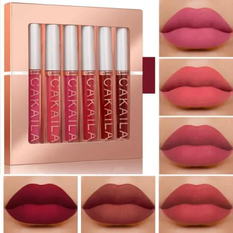 6Pcs Matte Liquid Lipstick Set Lip Stain Makeup, 24 Hour Long Lasting Waterproof