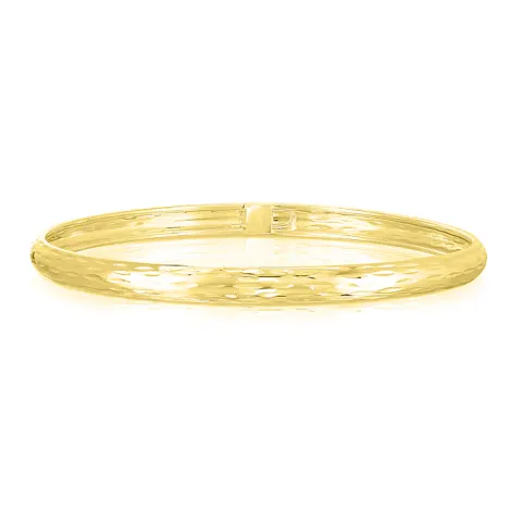 NEW! Yellow Gold Overlay Sterling Silver Bangle