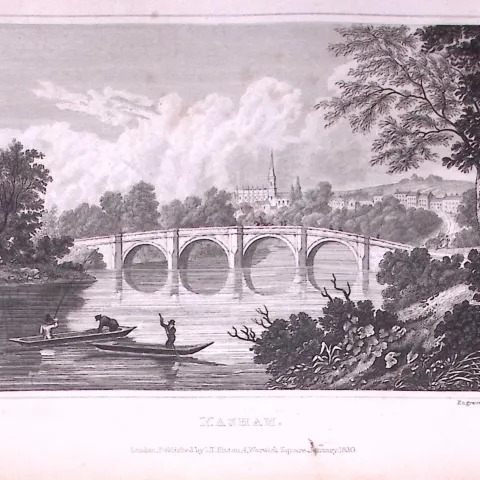 Masham Yorkshire 198 Years-Old Thomas Allen Antique Steel Engraving-13