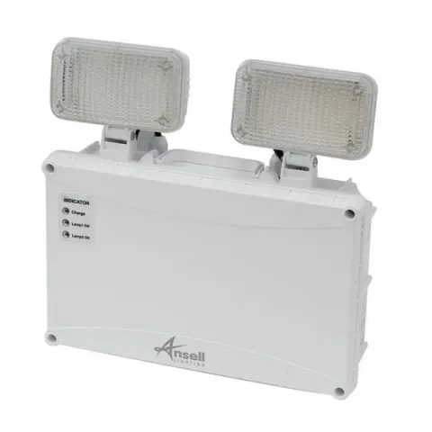 Ansell Owl White LED 5W IP65 Non-Maintained Twin Spot