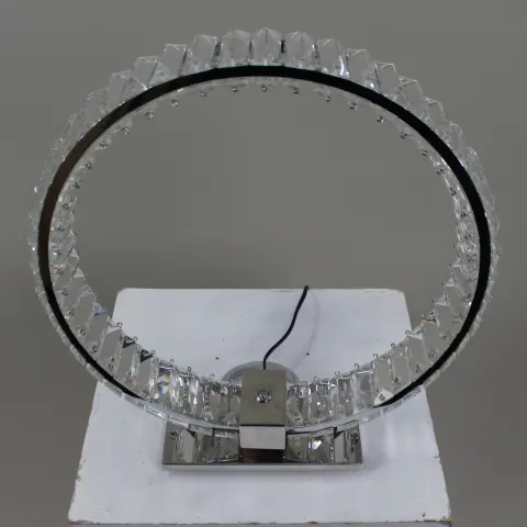 Fine Contemporary Crystal Halo Table Lamp