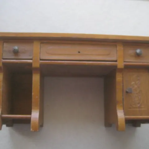 Vintage Dolls House Wooden Sideboard