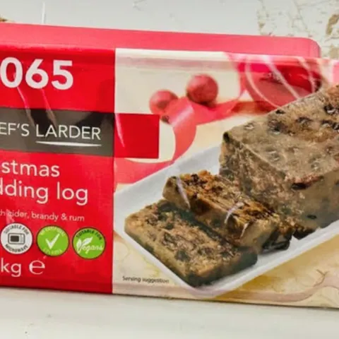 Chef's Larder Christmas Pudding Log 1.25kg New Sealed BBE April 2026