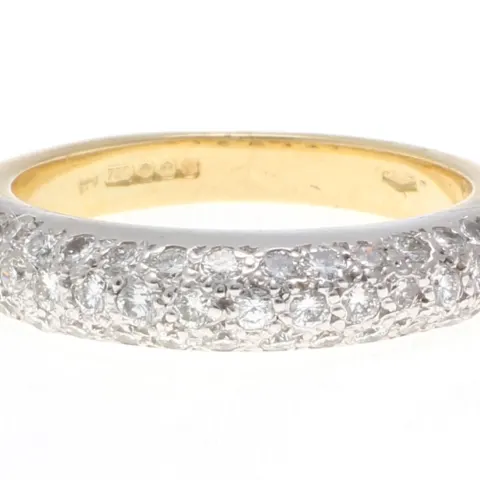 18ct Wedding Band Diamond Ring 1.58 Carats