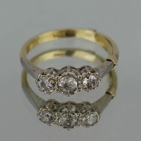 Three Stone Diamond 18ct Ring