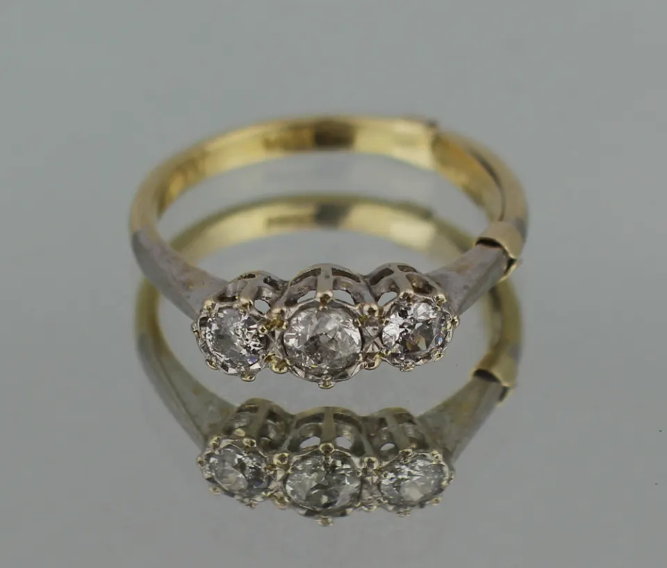 Three Stone Diamond 18ct Ring