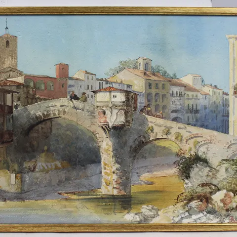 19th c. Italian Landscape Watercolour
