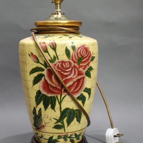 Decorative Contemporary Floral Lamp Base