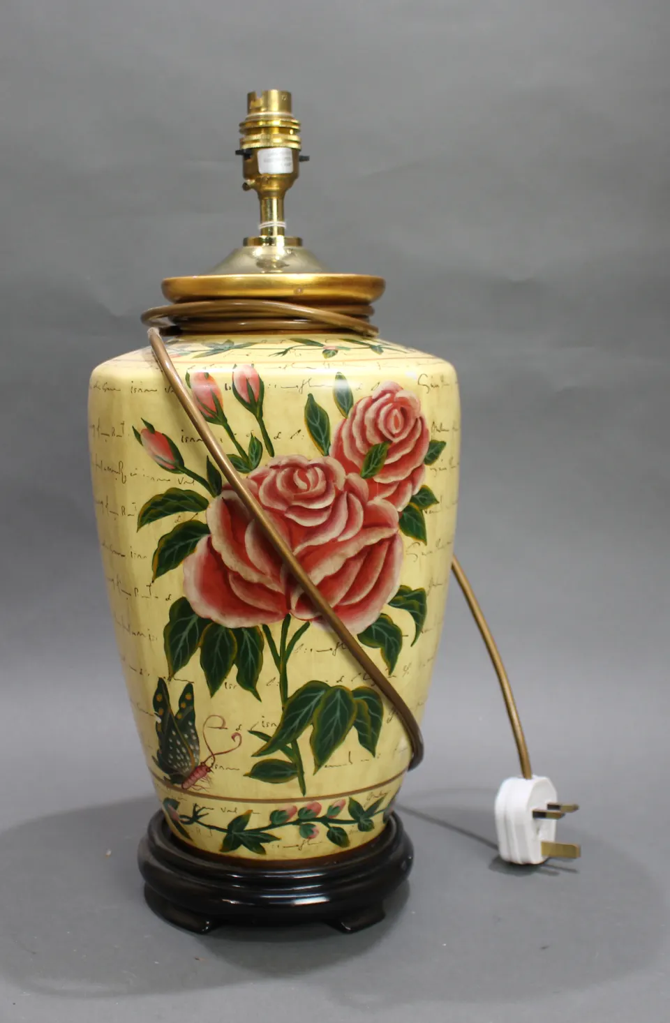 Decorative Contemporary Floral Lamp Base