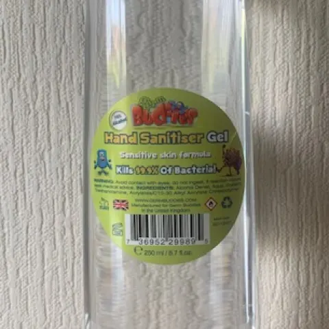22 x Buddies Hand Sanitiser Gel - sensitive skin formula 250ml