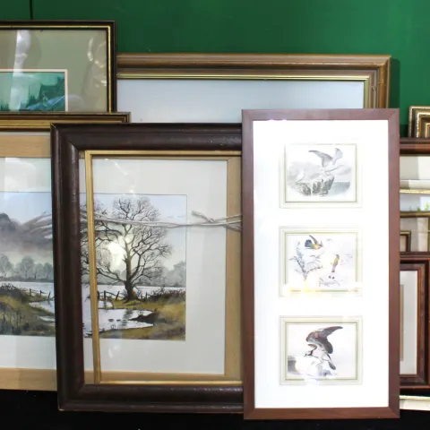 Collection of 16 Framed Prints, Pictures & Frames