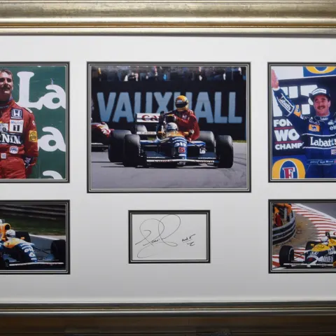 NIGEL MANSELL original signature presentations
