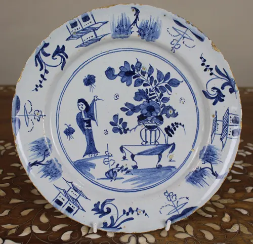 Delftware Chinoiserie Plate, c.1760