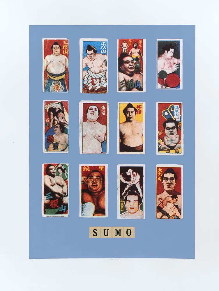 Sir Peter Blake RA Beatles Fame Original 1991 Set S Is For Sumo Wrestling Free Post Worldwide