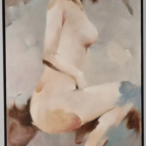 Oil on Canvas in Box Frame