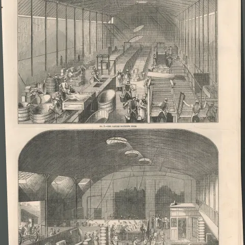 Victorian Candle Making London Factory Antique 1849 Newspaper